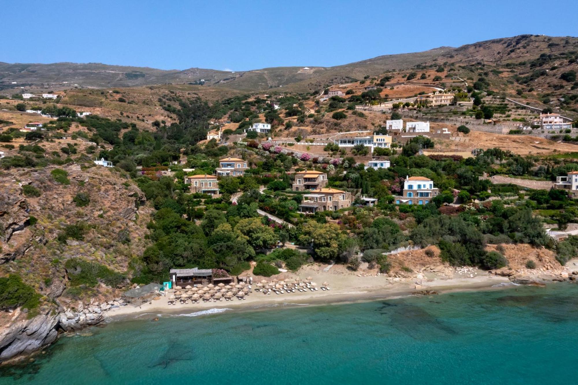 Luxury Villa By The Beach Steniaí Exterior foto